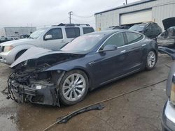 Salvage cars for sale at Chicago Heights, IL auction: 2018 Tesla Model S