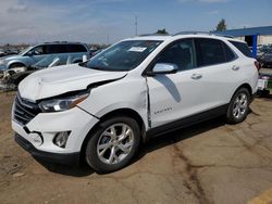 Salvage cars for sale at Woodhaven, MI auction: 2020 Chevrolet Equinox Premier
