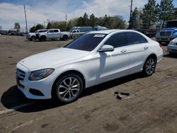 Mercedes-Benz c-Class Vehiculos salvage en venta: 2015 Mercedes-Benz C 300 4matic