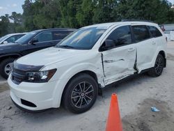Dodge Journey SE salvage cars for sale: 2018 Dodge Journey SE