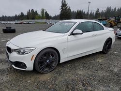 Salvage cars for sale from Copart Graham, WA: 2017 BMW 430I