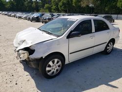 Salvage cars for sale from Copart Ocala, FL: 2007 Toyota Corolla CE