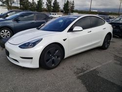Salvage cars for sale from Copart Rancho Cucamonga, CA: 2021 Tesla Model 3