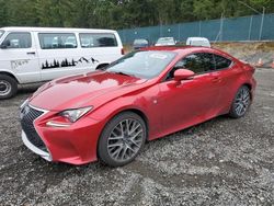 Salvage cars for sale from Copart Graham, WA: 2015 Lexus RC 350