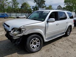 Salvage cars for sale at Hampton, VA auction: 2006 Toyota Sequoia Limited