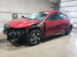 Salvage cars for sale from Copart Blaine, MN: 2021 Nissan Sentra SV
