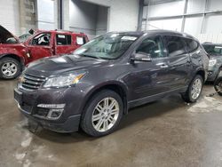 Salvage cars for sale at Ham Lake, MN auction: 2015 Chevrolet Traverse LT