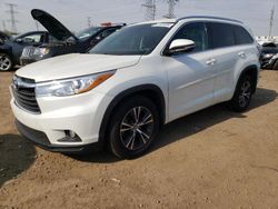 Toyota Highlander xle salvage cars for sale: 2016 Toyota Highlander XLE