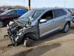 Salvage cars for sale at Woodhaven, MI auction: 2021 Ford Edge SEL
