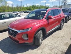 Salvage cars for sale at Bridgeton, MO auction: 2020 Hyundai Santa FE SEL