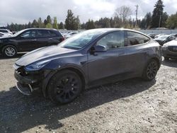 Salvage cars for sale from Copart Graham, WA: 2021 Tesla Model Y