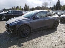 Tesla Model y salvage cars for sale: 2021 Tesla Model Y