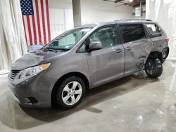 Salvage cars for sale at Leroy, NY auction: 2015 Toyota Sienna LE