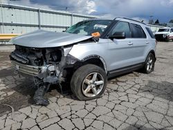 Salvage cars for sale at Dyer, IN auction: 2018 Ford Explorer XLT