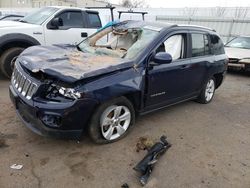 Salvage cars for sale at New Britain, CT auction: 2014 Jeep Compass Latitude