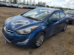 Salvage cars for sale from Copart Bridgeton, MO: 2015 Hyundai Elantra SE