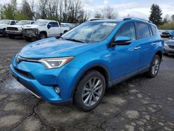 Toyota rav4 hv Limited salvage cars for sale: 2016 Toyota Rav4 HV Limited