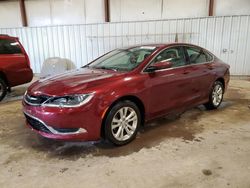 Salvage cars for sale at Lansing, MI auction: 2015 Chrysler 200 Limited