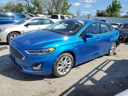 Salvage cars for sale from Copart Bridgeton, MO: 2019 Ford Fusion Titanium