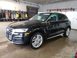 Salvage cars for sale at Candia, NH auction: 2018 Audi Q5 Premium Plus