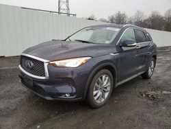 Salvage cars for sale from Copart Windsor, NJ: 2021 Infiniti QX50 Luxe