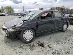 Vehiculos salvage en venta de Copart Mebane, NC: 2010 Honda Civic Hybrid