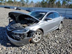Salvage cars for sale from Copart Windham, ME: 2015 Chrysler 200 Limited