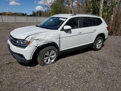 Salvage cars for sale at Bowmanville, ON auction: 2018 Volkswagen Atlas Trendline