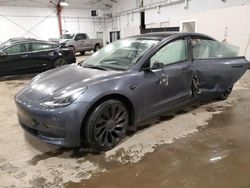 Salvage cars for sale at Center Rutland, VT auction: 2022 Tesla Model 3