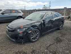 Salvage cars for sale at Homestead, FL auction: 2020 Honda Civic EX
