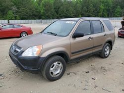 Salvage cars for sale at Gainesville, GA auction: 2002 Honda CR-V LX
