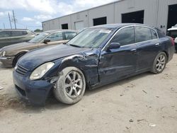 Salvage cars for sale at Jacksonville, FL auction: 2006 Infiniti G35
