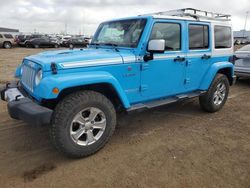 Jeep Wrangler salvage cars for sale: 2017 Jeep Wrangler Unlimited Sahara