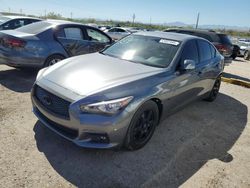 Salvage cars for sale at Tucson, AZ auction: 2017 Infiniti Q50 Premium