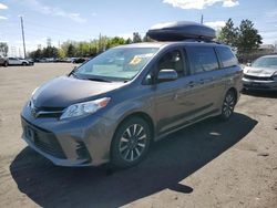 Salvage cars for sale at Denver, CO auction: 2019 Toyota Sienna LE