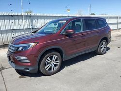 Honda Pilot EXL salvage cars for sale: 2018 Honda Pilot EXL