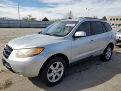 Salvage cars for sale at Littleton, CO auction: 2007 Hyundai Santa FE SE