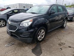 Salvage cars for sale at Chicago Heights, IL auction: 2016 Chevrolet Equinox LS