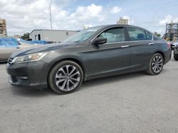 Salvage cars for sale at New Orleans, LA auction: 2014 Honda Accord Sport