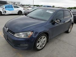 Salvage cars for sale at Grand Prairie, TX auction: 2015 Volkswagen Golf TDI