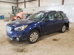 Salvage cars for sale from Copart Lansing, MI: 2015 Subaru Outback 2.5I Premium