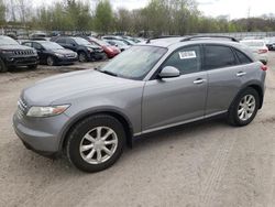 Salvage cars for sale at North Billerica, MA auction: 2006 Infiniti FX35