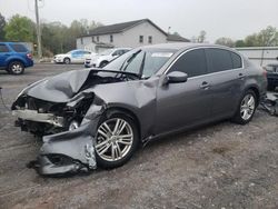 Salvage cars for sale at York Haven, PA auction: 2013 Infiniti G37