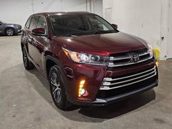Toyota Highlander salvage cars for sale: 2017 Toyota Highlander LE