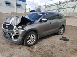 Salvage cars for sale from Copart Albuquerque, NM: 2017 KIA Sorento LX