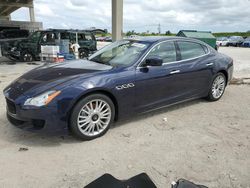 Salvage cars for sale at West Palm Beach, FL auction: 2015 Maserati Quattroporte S