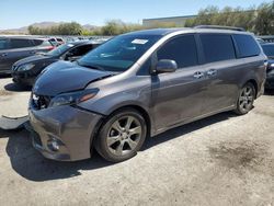 Salvage cars for sale at Las Vegas, NV auction: 2015 Toyota Sienna Sport
