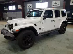 Salvage cars for sale at East Granby, CT auction: 2020 Jeep Wrangler Unlimited Sahara