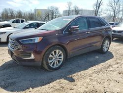 Salvage cars for sale at Central Square, NY auction: 2019 Ford Edge Titanium
