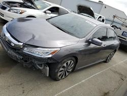 Salvage cars for sale at Vallejo, CA auction: 2017 Honda Accord Touring Hybrid